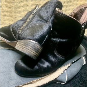 💎BOTINES DE PELO DE CABRÁ💎AUTÉNTICOS SUELA GENUINA VAQUETA💎Sz 7💎  #CB6